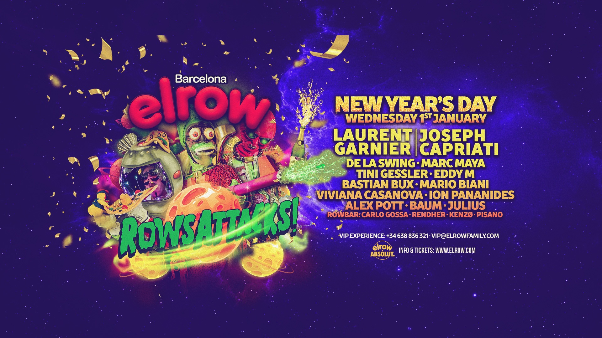 Elrow Barcelone Nouvel An